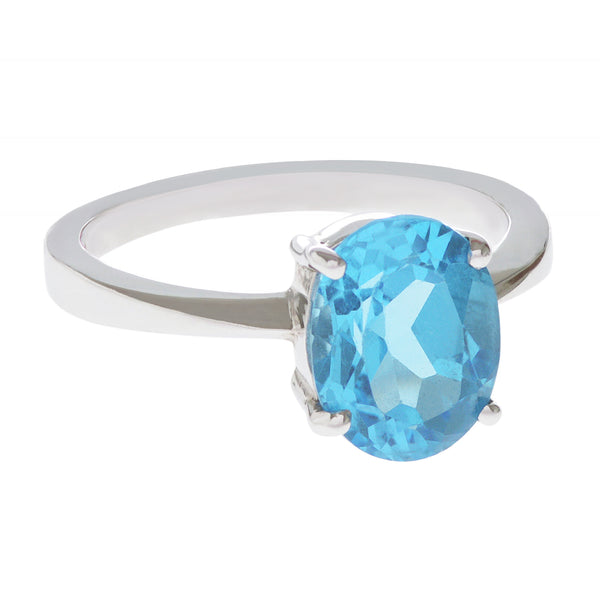 Swiss Blue Topaz Pop Ring