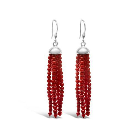 Coral Swishing Earrings